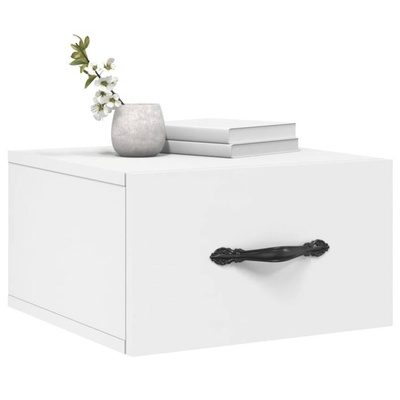 vidaXL Wiszące szafki nocne, 2 szt., białe, 35x35x20 cm model standard