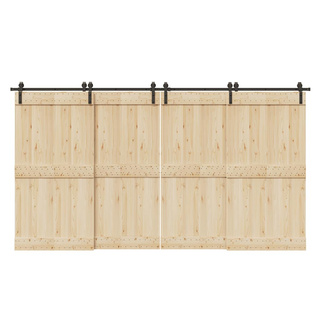 System do montażu drzwi przesuwnych, 400 cm, stal, czarny
