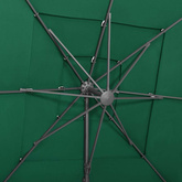 4-poziomowy parasol na aluminiowym słupku, zielony, 250x250 cm