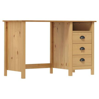 vidaXL Biurko Hill z 3 szufladami, 120x50x74 cm, lita sosna model standard