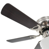 vidaXL Zdobiony wentylator sufitowy z lampą, 82 cm, ciemnobrązowy