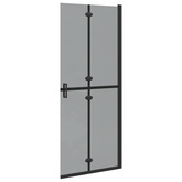 Ściana prysznicowa Walk-In Czarny 80 x 6,5 x 190 cm