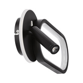 MONET lampa kinkiet owal czarny 13W LED 3000K, 4000K, 6000K klosz biały 22-35691