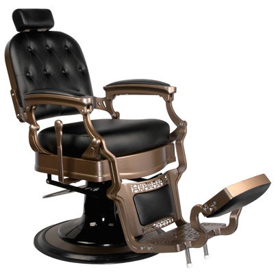 Gabbiano fotel barberski Old Ernesto czarny 125379