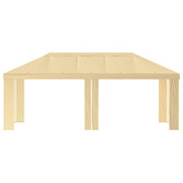 Pokrycie altany 6 x 3 m kremowy Poliester 190 gsm