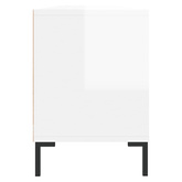 vidaXL Szafka pod TV, wysoki połysk, biała, 150x30x44,5 cm