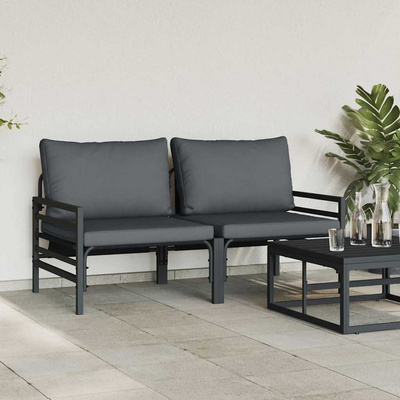 Meble Ogrodowe 2 Sztuka Antracyt 80 x 80 x 71 cm Stal