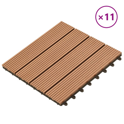 Płytka Tarasowa 11 pcs brązowy 30 x 30 cm