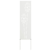 Ekran zapewniający prywatność w ogrodzie Biały 32 x 140 cm