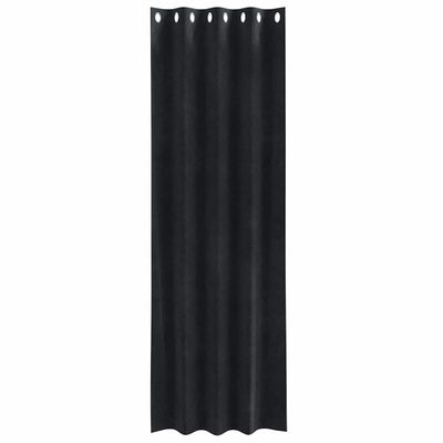 Zasłony zaciemniające 2 pcs Czarny 140 x 225 cm Aksamit