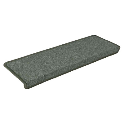 Maty na schody 15 szt. 65x21x4 cm Ciemnozielone, prostokątne krawędzie
