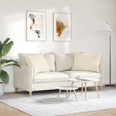 Poduszki na sofę 2 pcs Beżowy 70 x 50 cm tkanina