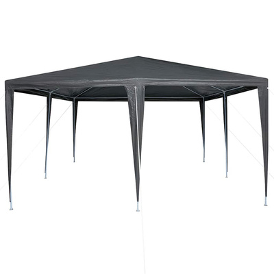 Namiot Imprezowy Antracyt 400 x 400 x 266 cm Polietylen i Stal
