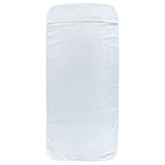 vidaXL Ręczniki plażowe, 2 szt., białe, 60x135 cm, tkanina, 400 g/m²