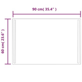 Lustro łazienkowe z LED, 60x90 cm vidaXL