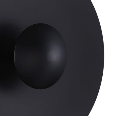 Kinkiet Nowoczesny Czarny okrągły 45cm 12W Abruzzo Orzo