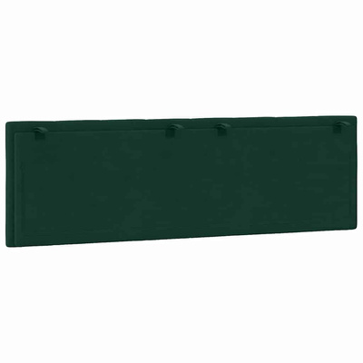 Poduszka na wezgłowie, Hanko, ciemnozielona, 160 cm, aksamitna