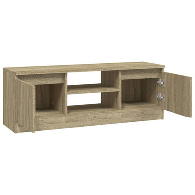 vidaXL Szafka pod TV, z drzwiczkami, dąb sonoma, 102x30x36 cm