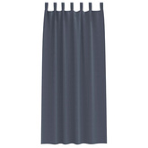 Firany blackout z kółkami 2 pcs Antracyt 245 x 140 cm Poliester