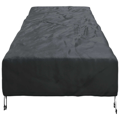 Pokrowiec na meble ogrodowe 210 x 80 x 75 cm Prostokątny Czarny