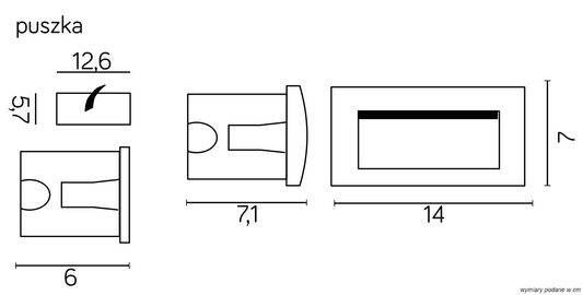 Lampa do zabudowy M2031
