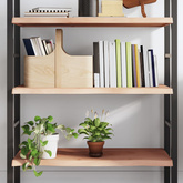 Półka, 80x40x(2-4) cm, surowe lite drewno dębowe
