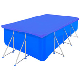 Plandeki na basen, 2 szt., PE, prostokątne, 90 g/m?, 394x207 cm