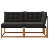 7 szt. Modułowa sofa na zewnątrz Lite Drewno Akacji Naturalny