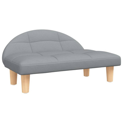 vidaXL Legowisko dla psa, jasnoszare, 70x52x30 cm, obite tkaniną