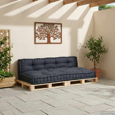 Poduszka do sofy paletowej 2 pcs antracytowy 120 x 80 x 38 cm