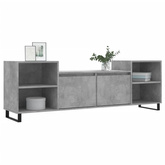 vidaXL Szafka pod TV, szarość betonu, 160x35x55 cm