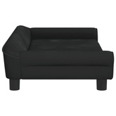 vidaXL Legowisko dla psa, czarne, 100x50x21 cm, aksamitne