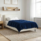 Kołdra na cały rok Ciemnoniebieski 140 x 220 cm Mikrofibra