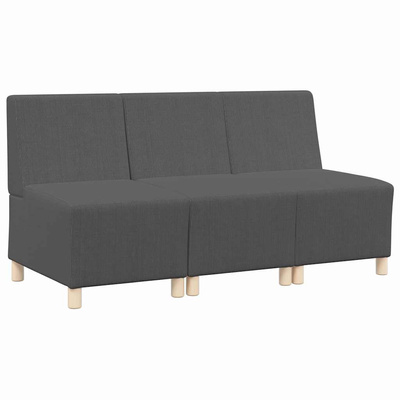 Modułowa sofa bez podłokietników 3 szt. Ciemnoszary