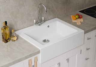 Zlewozmywak farmerski 01 / biały arktyczny