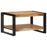 Stolik kawowy 70x50x38 cm Drewno lite Akacja