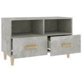 vidaXL Szafka pod TV, szarość betonu, 80x36x50 cm