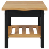 Stolik boczny EKAI Czarny 50 x 50 x 45,5 cm Lite drewno sosnowe