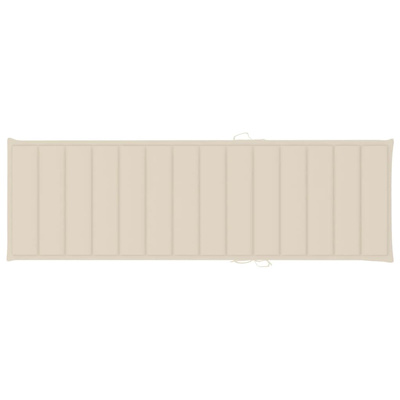 vidaXL 2-osobowy leżak z poduszką, lite drewno akacjowe i stal