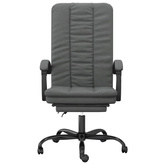 vidaXL Rozkładany fotel biurowy, ciemnoszary, obity tkaniną wariant 5