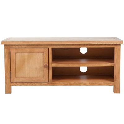 vidaXL Szafka pod TV, 103 x 36 x 46 cm, lite drewno dębowe