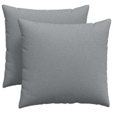 Poduszki na sofę 2 pcs Jasnoszary 45 x 45 cm tkanina