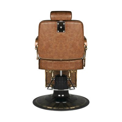 Gabbiano fotel barberski Boss Old Leather jasnobrązowy 126469