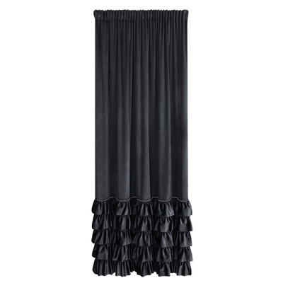 Zasłona Carli czarna 140x250
