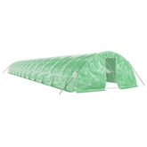 Szklarnia ze stalową ramą, zielona, 120 m?, 24x5x2,3 m