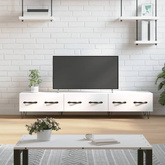 Szafka pod TV, biała, 150x36x30 cm, materiał drewnopochodny vidaXL