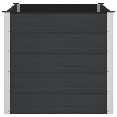 Podniesiona rabata ogrodowa Czarny 150 x 100 x 91 cm