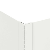 Krawężnik do trawnika 60 x 60 x 20 cm Stal Biały