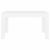 Stół jadalniany, biały, 140x74,5x76 cm, materiał drewnopochodny