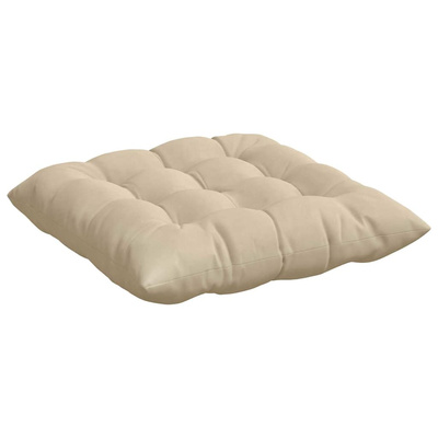 Poduszki na siedziska 4 pcs Kremowy 40 x 40 x 6 cm Mikrofibra